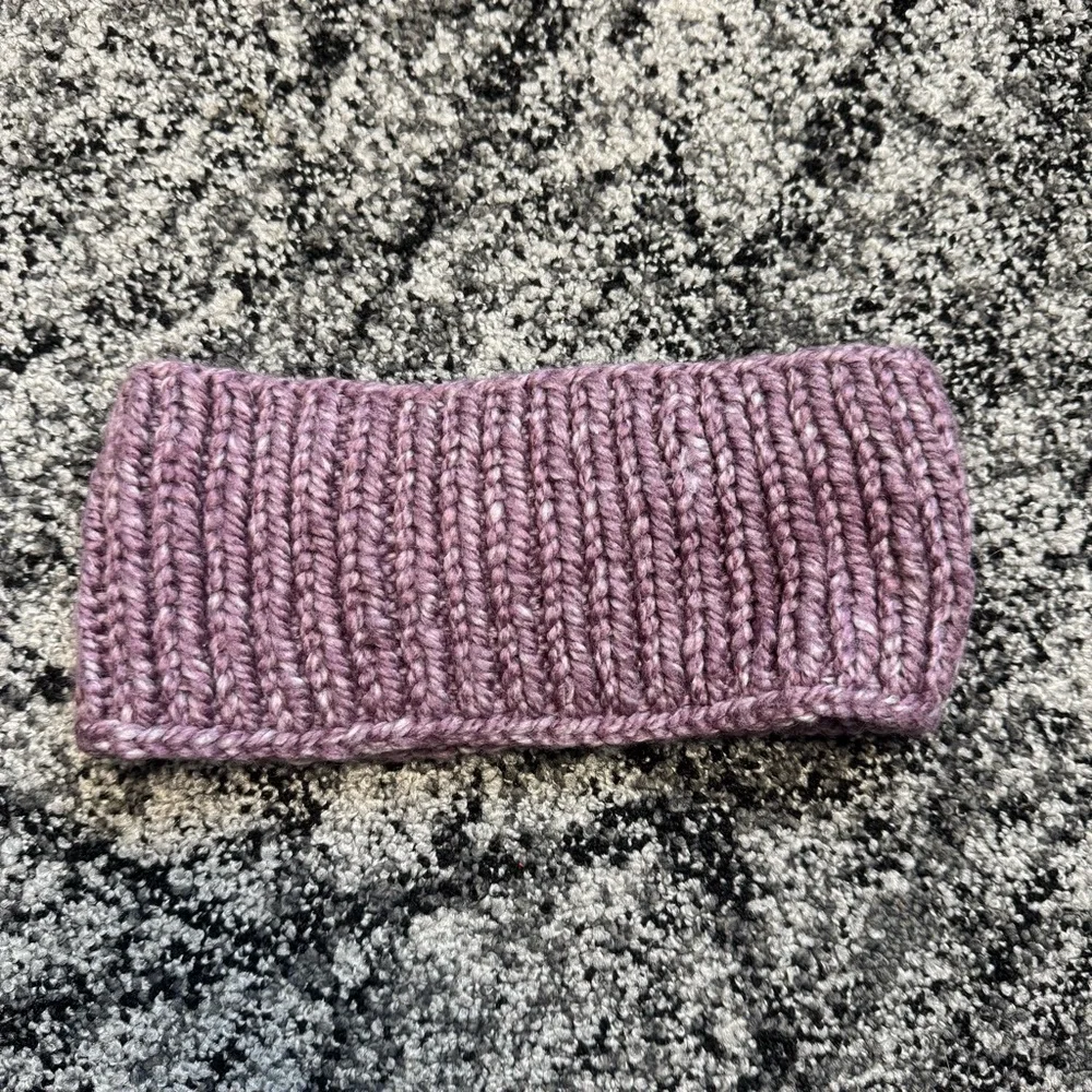 Elegant Mauve Knit Headband